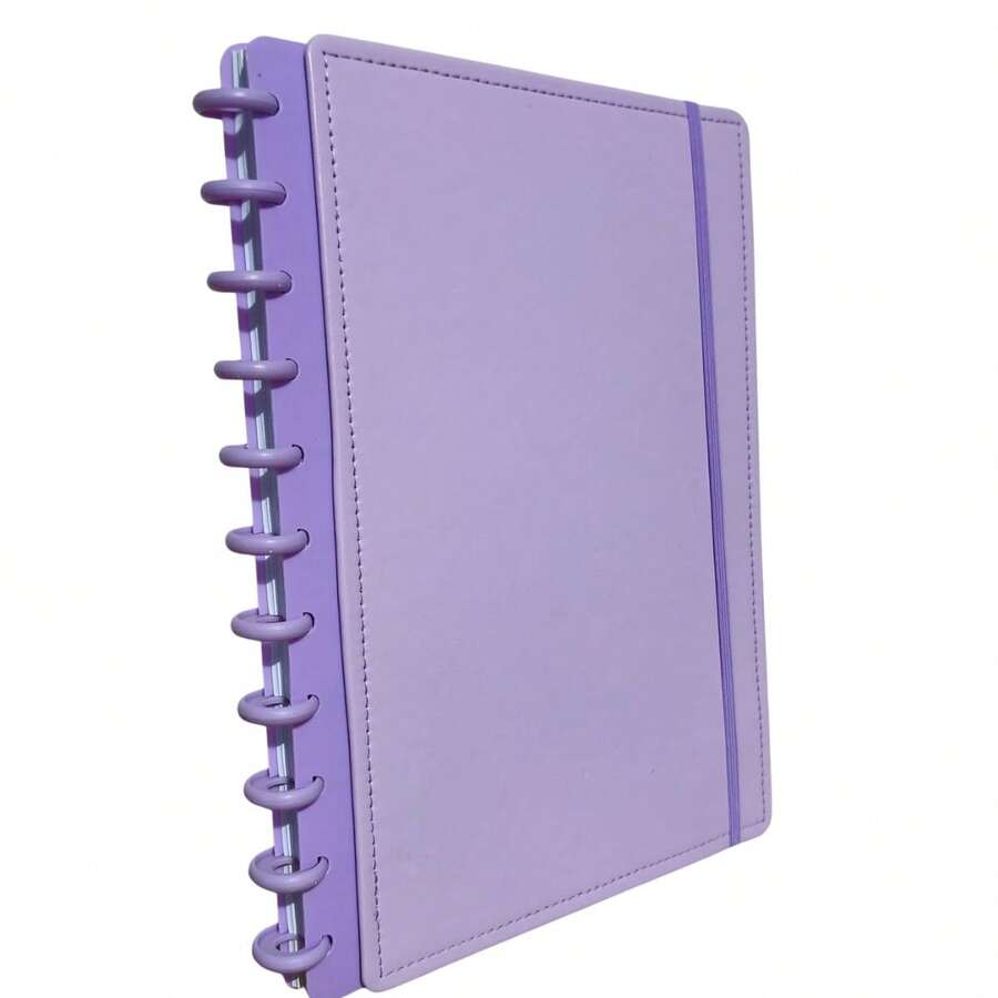 Smart Disc Notebook A4 Large Hardcover Binder School Office ATFAST - 紫羅蘭色 - 查看 1