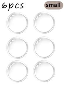 5pcs Adhesive-Free Transparent Door Stoppers - Strong Silicone Gel, Peel & Stick, Soundproof Anti-Collision, Invisible No Trace - Multicolor - View 18