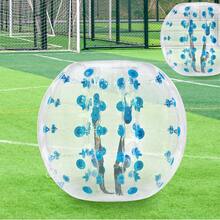 Pelota de parachoques inflable (1 unidad), 1,2 m (4 pies) de cuerpo, para adolescentes, 0,8 mm de grosor, de PVC, ideal para hámster humano, ideal para jugar en equipo al aire libre, ideal para jardín, patio y parque. - 1,2 m (4 pasteles) - Ver 9