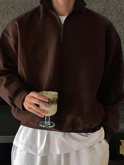 GRDR Men's Casual Stand Collar Sweatshirt, Fashionable , Showcasing Your Style, Autumn/Winter
