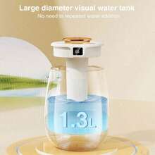 Office Bedroom Humidification Artifact: Double Nozzle Air Humidifier, Digital Display Humidity Control + Large Capacity, Essential Oil Can Be Added To Enhance Fragrance - trắng - Xem 7