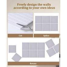 Bulletin Board 60x40, Decorative Felt PinBoard, 0.9cm Thick Foldable Photo Display Board With Self - Adhesive Tape, Board School Home Kitchen Office Walls/Dark - Custom Size + Custom Color - View 4