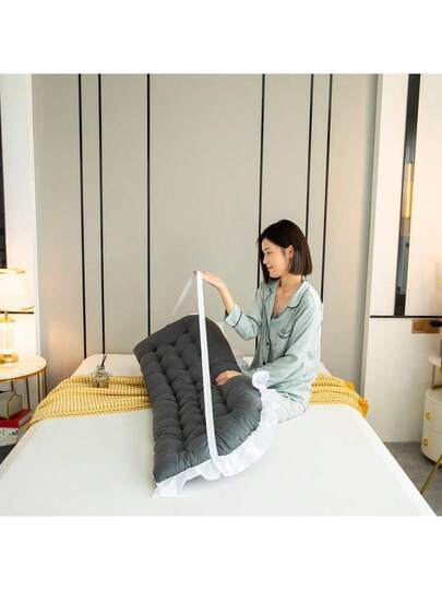 1pc Minimalist European Large Backrest Pillow, Sofa Lumbar Support Cushion, Reading Bedroom, Living Room Home Warm Holiday view 3