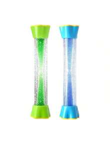 Zestaw zabawek uspokajających z tubą sensoryczną – z butelkami Flash, minutnikami do robienia baniek mydlanych Liquid Motion, wirującym grawitacyjnie wirującym elementem, spiralną tubą z pianki Drop – promuje spokojną i samodzielną zabawę – szczelny, szczelny, bez przecieków, upominki na imprezę (3 sztuki), artykuły szkolne, powrót do szkoły