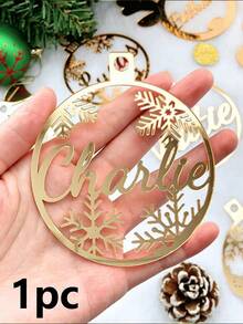 1/3/5pcs, Packs, Personalized Text Decorations, Christmas Gifts, Ornaments, And Pendants; Personalized Christmas Trees/Decorations; Engraved Anniversary Gift Pendants; Engraved Christmas Tree Ornaments; Creative Text Decorative Pendants