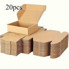 20 hộp carton sóng nhỏ để gửi hàng - Bền chắc, phù hợp cho các doanh nghiệp nhỏ, làm đồ thủ công, đóng gói quà tặng và vận chuyển. Đây là lựa chọn lý tưởng để sắp xếp và bảo vệ đồ vật, cũng như làm vật tư đóng gói quà tặng. Thiết kế đơn giản, cấu trúc chắc chắn. - Nhiều màu - Xem 10