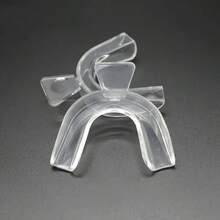 6件套透明牙齿美白矫正托盘，无异味口腔护理配件，磨牙症牙齿保护器，男女通用，优雅的圣诞节、感恩节、生日礼物