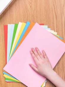 100张/50张A4白色/橙色复写纸，打印流畅，适用于日常打印、学习、办公、DIY、上班族、家庭等，多种颜色可选。 - 彩色 - 查看 10