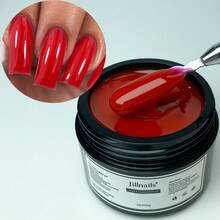 Jillnails 100克/50克 美甲延长胶 自流平延长胶 闪光亮片霓虹自然妆效 乳白色粉色美甲延长塑形 自流平中性胶 需使用UV/LED灯固化 - 彩色 - 查看 52