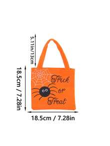 Halloween Pumpkin Tote Bag, Non-Woven Gift Bag, Halloween Storage Bag