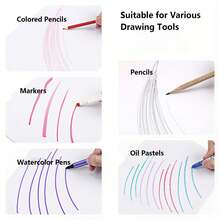 A4/A3 白色卡纸，160-300gsm 厚，绘图及工艺纸，50 张装，适用于 DIY 艺术创作、印刷及办公用途。 - 白色 - 查看 7