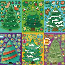 8pcs Christmas Tree Puzzle Stickers, Stationery Supplies,Journaling Supplies,Scrapbook Supplies,Mobile Phone,Laptop,Bumper,Skateboard,Water Bottles,Computer,Hard Hat,Car Stickers - Multicolor - View 6