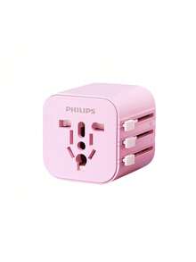 PHILIPS Adaptador de viaje internacional SPB1013B/93: Imprescindible para viajeros, este accesorio portátil es compatible con múltiples países y regiones. Práctico y portátil, ideal para estudiar o viajar al extranjero. Disponible en varios colores. - Enchufe EU Tipo C(220-240V) - Ver 3