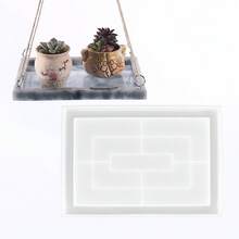 1件环氧树脂托盘浇铸首饰盒杯垫硅胶模具，首饰架收纳盒家用电器树脂模具 - 無色 - 查看 11