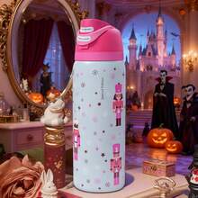 OwaIa (Nutcracker) Dual Drinking Outdoor Camping Water Bottle With Straw, Heat Insulated Large Capacity 32 Ounces/945ML,  Double Vacuum Insulated Water Bottle, Suitable For Cold Drinks, Beautiful Design, Fine Workmanship, Suitable For Camping, Work, Indoor Use (Essential Accessories For Beach/Land Camping) - kẹp hạt dẻ - Xem 7