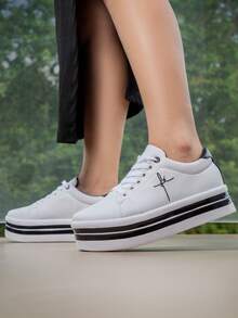 GuGi Women Wedge Sneakers - White - View 12