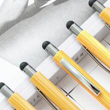 100/50/10 buc Pixuri retractabile din bambus, design cu ax din bambus, la modă, potrivite pentru birou, afaceri, școală și diverse activități, pixuri cadou cu buton, alegere ideală de cadou (cerneală neagră) Înapoi la școală