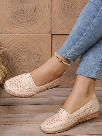 Mocasines para mujer, zapatos casuales de negocios, cómodos y ligeros mocasines tipo penny, planos sin cordones para el trabajo