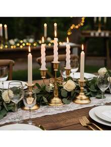 1PC European Vintage Iron Candle Holder/Candlestick Holders, Candlelight Dinner Shooting Props Candlelight Dinner Wedding Table Decoration,Room Decor/Home Decor/Table Decor/Wedding Candle Decor,Suitable For Weddings, Festivals, Tabletop Decorations For Home, Parties, Weddings,Best Friend Gift/Winter Gift,Thanksgiving Day/Christmas/Halloween