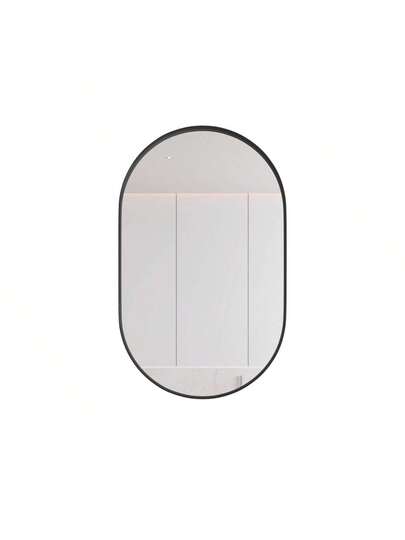 Elegante Oval Spiegel Cabinet, Built In Medicine Wand Mounted Cabinet Metal Frame, Adjustable Shelves, Storage Bathroom, Living Room Bedroom, Goud view 2