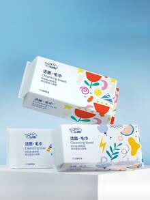 1-Week Disposable Face Towels, Extra Large & Thick Soft Facial , Skin-Friendly, Soft, Hypoallergenic, No Additives - No Pattern - View 12