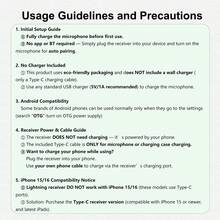 HITOZON Professional Wireless Lavalier Microphone: Plug & Play, LED Display, Portable Charging Case - For Smartphones, Computers, Cameras - Ideal For Content Creation, Live Streaming, Podcasting - One Size - View 11