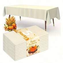 5 طاولات بلاستيكية مستطيلة ذات ألوان خضراء سج للحفلات، أغطية طاولة بلاستيكية بمادة بي إي في إيه قابلة للتخلص منها بمقاس 54 في 72 بوصة لحفلات عيد الميلاد المدرسة المطبخ والمائدة