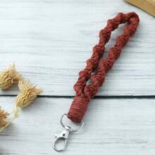 1 pieza Llavero trenzado de cuerda, correa de muñeca, cordón para teléfono, accesorio para coche, dije para bolso, accesorio escolar, lindo estilo gótico y Y2K - Multicolor - Ver 24
