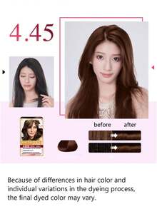 L'Oreal 巴黎卓韵霜三重护理永久染发霜 4.45，三重护理，乳霜质地，顺滑涂抹，滋养护理，持久显色，修护秀发，172毫升/5.82液盎司。 - 4.45 - 查看 2