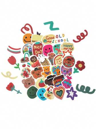 Cartoon Oil Painting Style Cute Holiday Decorative Stickers, Adorable Girl Style Phone Case, Water Cup Decorative Stickers, Multiple Styles Available