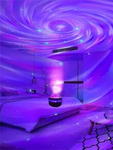 1pc USB Ripple Projection Lamp, 7 Color Changing, Suitable For Bedroom, Adult Game Room, Home Theater, Room Decor, Valentine's Day Gift, Camping, Wedding Decoration Gifts Birthday Graduation Christmas Decorations Home Christmas Gifts Christmas Decor - Multicolor - View 11