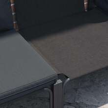 Garden Sofa Set Anthracite Steel - Multicolor - View 4