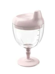 1 件 180 毫升高脚玻璃杯、玻璃杯、果汁杯、牛奶杯、防溢训练杯 - 多色 - 查看 11