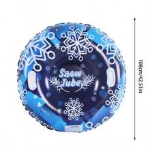 Inflatable Snow Tube, Inflatable Snow Skiing Sledge, Towable Water Skiing Circle