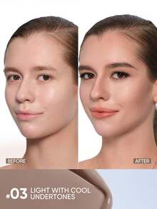 JUDYDOLL LIQUID CONTOUR & UNDER EYE BRIGHTENING DUO, Hydrating Highlighter & Brightening Concealer, Easy To Use For Makeup Beginners And Daily Commute, Gives Natural Flawless Look - #03 NHẸ NHÀNG VỚI TÔNG MÁT MẺ - Xem 3