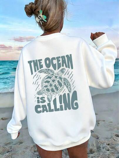 Sudadera casual de cuello redondo con manga larga y estampado tropical para mujer, para otoño/invierno. Sudadera casual de cuello redondo con diseño de estampado estilo universitario, que irradia vitalidad juvenil. Adecuada para correr, uso casual, reuniones, fiestas, etc. Proporciona una experiencia de uso cómoda en otoño/invierno, adecuada para actividades como correr y hacer ejercicio. Sudadera de cuello redondo de corte holgado para mujer, adecuada para el estilo callejero y el uso al aire libre, aplicable para otoño/invierno.