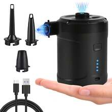 Electric Air Pump For Inflatables 5200mAh Air Mattress Pump Rechargeable Portable Mini Inflator/Deflator Pumps For Outdoor Camping, Inflatable Cushions, Air Mattress Beds, Swimming Ring Pool Toys