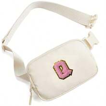 Minimalistyczna, haftowana saszetka biodrowa z napisem, materiał nylonowy, odpowiednia do uprawiania sportów na świeżym powietrzu, fitnessu w pomieszczeniach, torby na klatkę piersiową do wypoczynku, sportu, fitnessu, biegania i aktywności na świeżym powietrzu, do przechowywania sprzętu