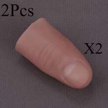 10-Piece Thumb Sleeve Set - Fake Fingers For Parties And Events, Thumbs, Magic Props - Multicolor - View 10