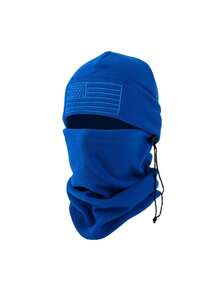 American Flag Fleece Watch Caps, Multi-Seasonal Men Military Tactical Beanie, Winter Warm Cap