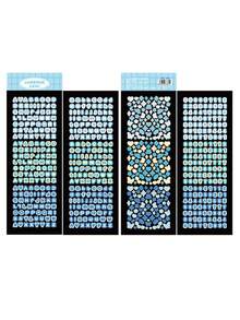 Bộ 4 miếng dán laser phong cách Ins DIY trang trí hình người nổi tiếng, thiệp nhỏ, nhật ký, chất liệu nhãn dán chữ - Nhiều màu - Xem 18