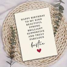 بطاقة عيد ميلاد مضحكة وسعيدة لأفضل صديق، هدية عيد ميلاد لصديقة مقربة، مناسبة للرجال والنساء والعائلة والأصدقاء، مثالية لاحتفالات عيد الميلاد وتهنئة الأعياد والمناسبات