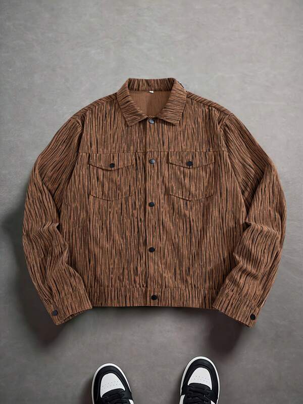 Chaqueta casual de moda para hombres, de manga larga, adecuada para usar en primavera/otoño, para la oficina diaria, ir a la playa