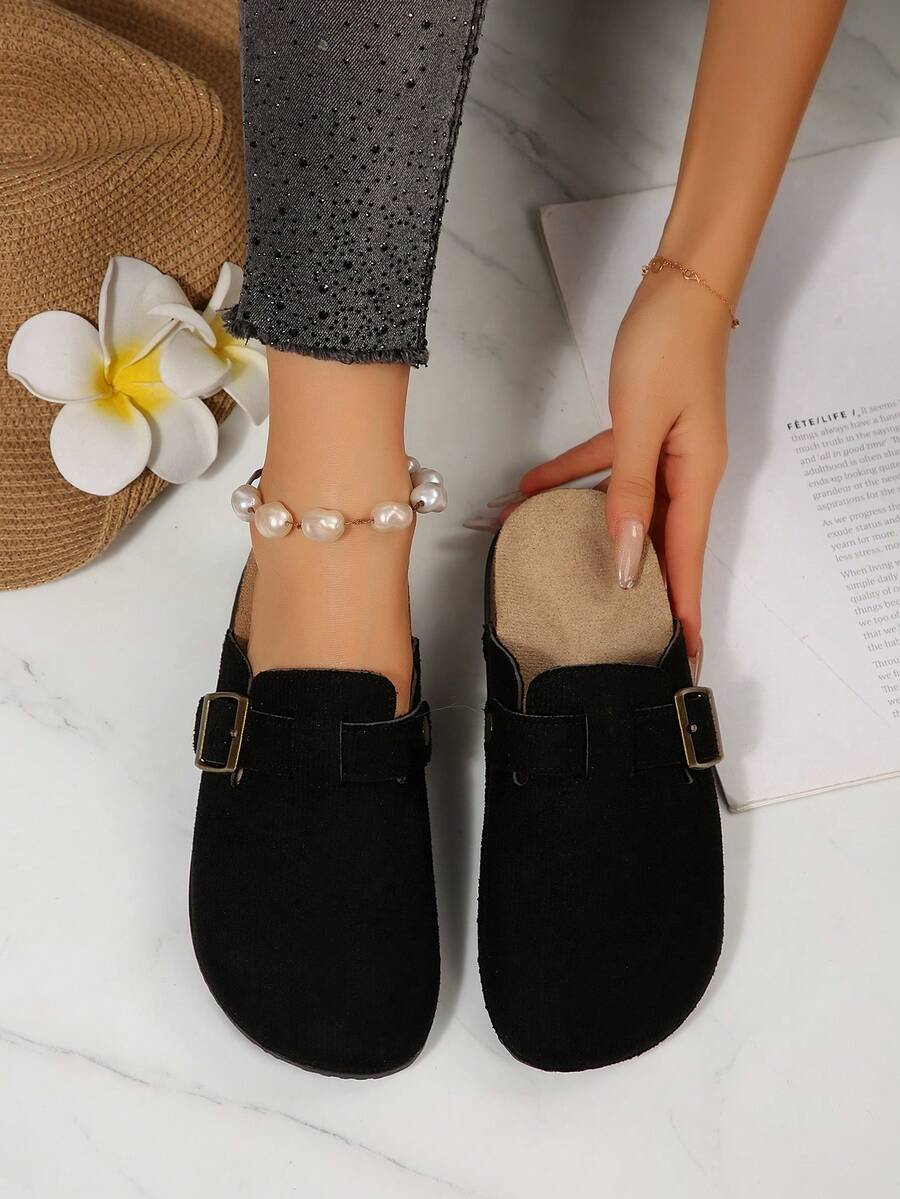 Boken Women's Spring 2024 New Thick Soled Slide Sandals, Slip-On Casual Loafers