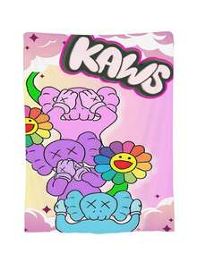 Kawss Kawaii Kaw  Blanket Flannel Blanket, Super Comfortable Winter Warm Blanket Summer Air Conditioning Blanket, Soft And Light Bed Sofa Decoration, Not Easy To Shed, - màu đen - Xem 2