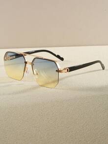 一副男士方形休闲多功能偏光时尚眼镜，适合旅行、骑行、钓鱼、海滩等场合 - 彩色 - 查看 8