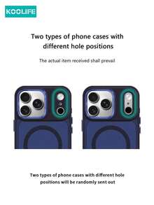 1pc Koolife Skin-Friendly Electroplated Matte Magnetic Protective Case, Anti-Slip Anti-Drop, Skin-Friendly Matte, Ultra-Thin Hard Shell, PC+TPU, Compatible With IPhone 17 ProMax/17/17 Pro/17 Air/16/16 Pro/16 Plus/16 ProMax/11/11 Pro/11 ProMax/12/12 Pro/12 ProMax/13/13 Pro/13 ProMax/14/14 Plus/14 Pro/14 ProMax/15/15 Pro/15 Plus/15 ProMax/16/16 Pro/16 Plus/16ProMax/17/17 Pro/17 Plus/17 ProMax,GIF-FOR-YOU - 藍色 - 查看 11