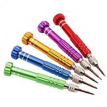 طقم مفكات 5 في 1، أداة إصلاح للنظارات والإلكترونيات والمجوهرات، حامل لقم مفك براغي صليبي، أدوات يدوية متعددة الأغراض - متعدد الألوان - مشاهدة 7