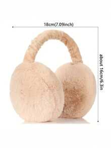 Ultra Soft Plush Earmuffs - Foldable, Warm, Comfortable, Cold-Resistant, Unisex Design For Winter Outdoor Activities, Hand Washable, Winter Accessories | Plush Texture | Construction, Ear Muffs