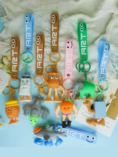 1/2/3pcs Tralalero Tralala Keychains - Brain Rot Meme (In Italian), Shark With Sneakers | Durable Iron And Silicone Bag Pendant | Unique Gift For Mini Enthusiasts | Casual Style | Novel Keychain | Optimistic Design | Durable Keychain | Tralalero Tralala | Class Gift From Teacher | Back To School Favors | Classroom School Favors (The Color And Style Of The Keychain Are Random.)